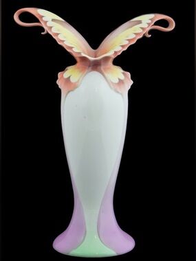 FRANZ 2000-2009 porcelain 15 1/2” Papillon-Butterfly Collection